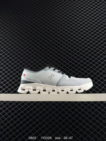 On Cloud X 4 Light Grey Dark Grey Neon Green Black EU 36-47 Running Shoe Running Sneakers - Unisex (BS-85511)