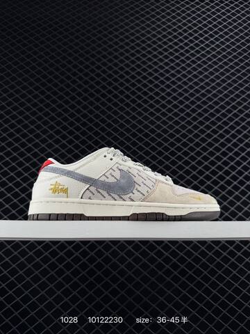 Nike Dunk Low White Navy EU 36-45 5 Skate - Unisex BS-74502