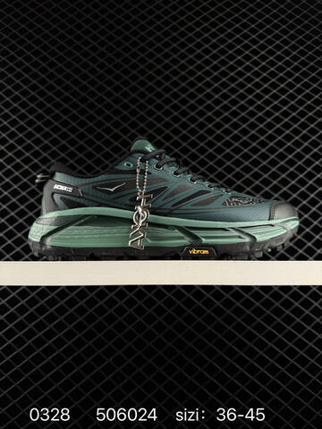 HOKA ONE ONE Mafate Speed 2 Low Dark Green Black Light Green EU 36-45 Trail Shoe Trail Running Sneakers Unisex BS-86277