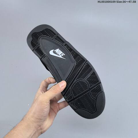 Jordan Air Jordan 4 Retro Black Cat Black 36 47 5 Basketball - Unisex (BS-67046)
