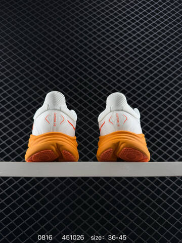 HOKA ONE ONE Clifton 10 White Orange EU 36-45 Running Shoe Running Sneakers - Unisex (BS-86488)