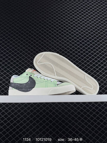 Nike Blazer Low 77 Jumbo White Green 36-45 Casual - Unisex (BS-74032)