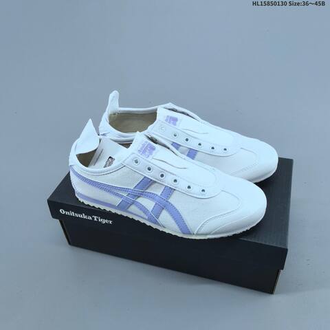 Onitsuka Tiger Mexico 66 Paraty Slip On White Black Orange Green Cream EU 36 45 Sneaker EU 36-45 Casual Sneakers - Unisex (BS-69027)