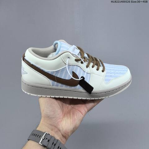 Nike Air Jordan 1 Low Olive Green Grey White EU 36 45 Casual - Unisex (BS-65868)