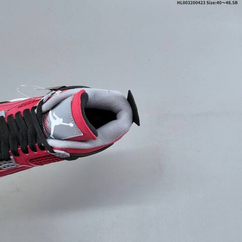 Jordan Air Jordan 4 Retro Toro Bravo Red Black White Grey 40-48 5 Basketball - Men's (BS-66082)