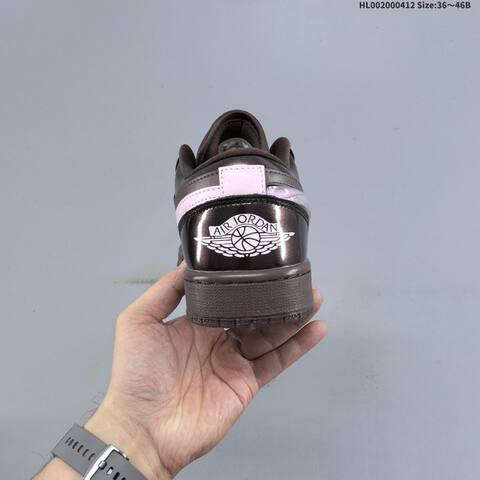 Jordan Air Jordan 1 Low Brown Pink 36-46B Lifestyle - Women's (BS-66231)