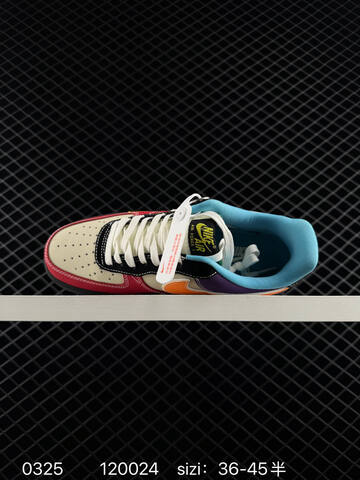 Nike Air Force 1 Low Black Red Purple Orange Beige EU 36-45 Skate - Unisex (BS-72466)