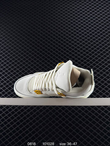 Jordan Air Jordan 4 Retro White Sail Gold EU 36-47 Basketball Shoe - Unisex (BS-80885)