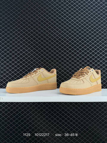 Nike Air Force 1 Low Tan Gum Yellow 36-45 Lifestyle - Unisex (BS-74010)