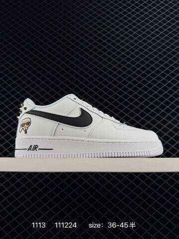 Nike Air Force 1 Low White Black EU 36-45 5 Lifestyle - Unisex (BS-74227)