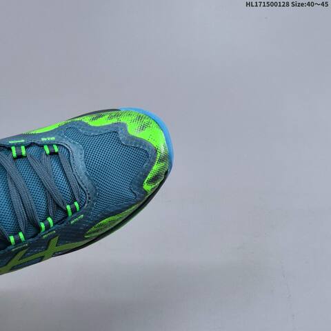 ASICS Court FF 4 Novak Blue Neon Green Dark Grey 40 To 45 Tennis Shoe Casual Sneakers - Men's (BS-69031)
