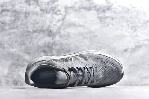 HOKA Rincon 4 Dark Grey Neon Green Light Grey Black Running Shoe Running Sneakers