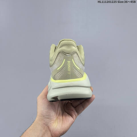 HOKA ONE ONE Bondi 9 Light Olive Pale Yellow Black EU 36-45 Running Shoe Running Sneakers - Unisex (BS-69420)