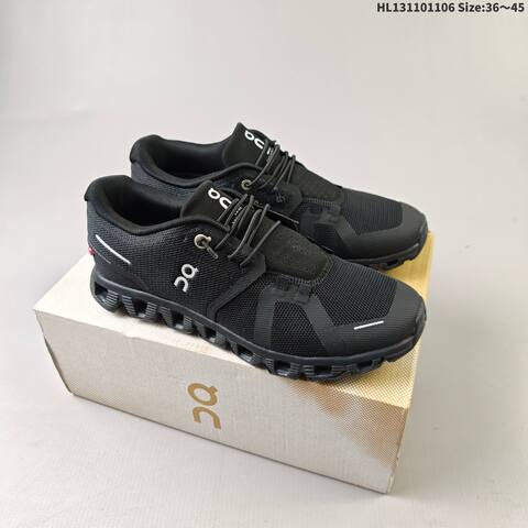 On Running Cloud 5 Black White Or Light Grey Navy White EU 36-45 Running Shoe Running Sneakers - Unisex (BS-69827)