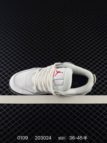 Jordan Air Jordan 4 RM White Grey Black Red EU 36-45 Basketball Shoe - Unisex (BS-79859)