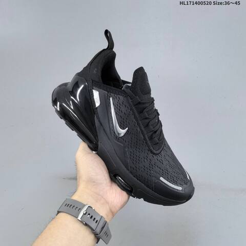 Nike Air Max 270 Flyknit Black Silver EU 36-45 Running Shoe - Unisex BS-60241