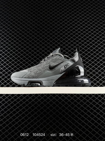 Nike Air Max 270 Grey Black White Pink EU 36-45 Running - Unisex (BS-70826)