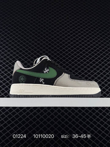 Nike Air Force 1 07 Assorted Black Green Black Light Blue White Light Blue Green Red EU 36-45 5 Casual - Unisex (BS-72982)