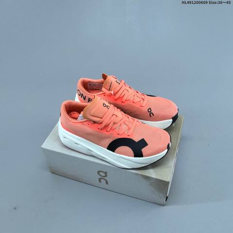 On Cloudboom Volt Coral Orange White Black EU 36-45 Running Shoe Running Sneakers - Unisex BS-69494