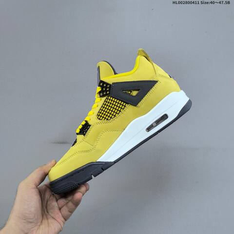 Jordan Air Jordan 4 Retro Tour Yellow Black White EU 40-47 5 Basketball - Men's (BS-66243)