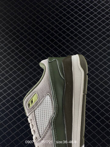 Jordan Air Jordan 4 Retro Grey Olive Green Light Green White EU 36-46 Basketball Shoe - Unisex BS-80751