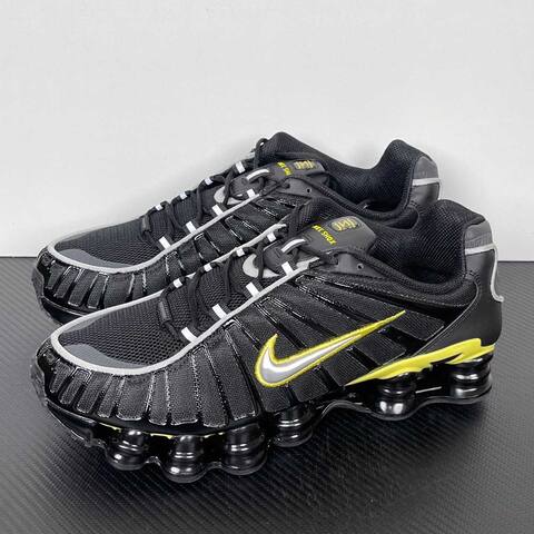 Nike Shox TL Black Grey Yellow Running (BS-87025)