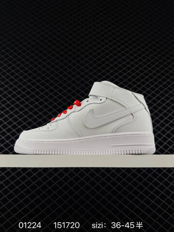 Nike Air Force 1 07 Low White Red EU 36-45 Lifestyle - Unisex (BS-72973)
