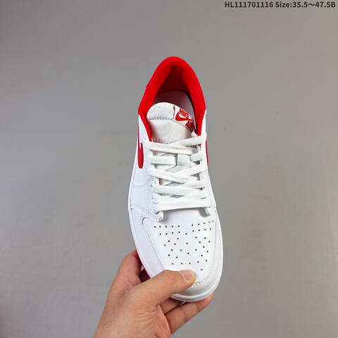 Jordan Air Jordan 1 Retro Low OG White Red EU 35 5-47 5 Casual - Unisex (BS-63604)
