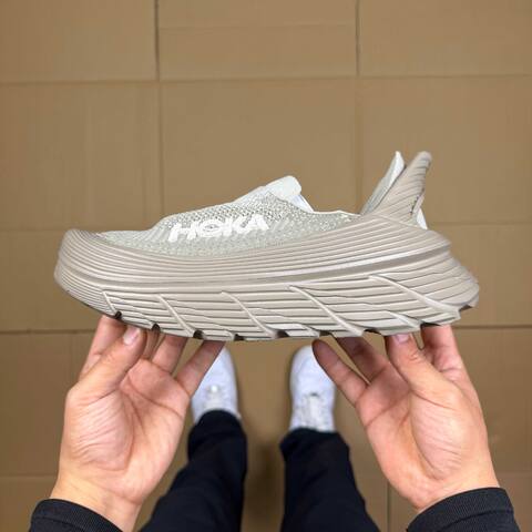 HOKA Restore TC Grey White Sneaker Casual Sneakers (BS-86929)