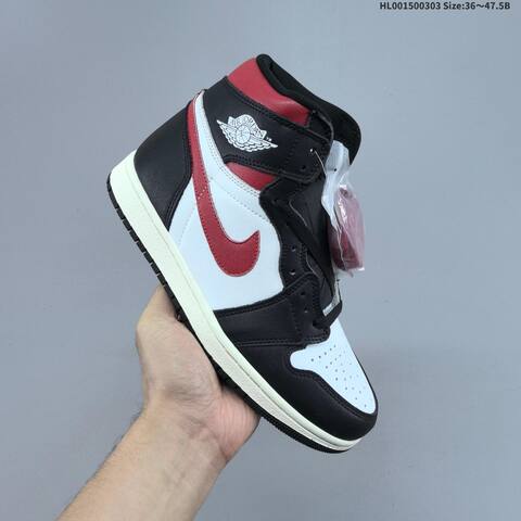 Air Jordan 1 Retro High Black Gym Red AIR JORDAN 1 Aj1 Lifestyle BS-66628