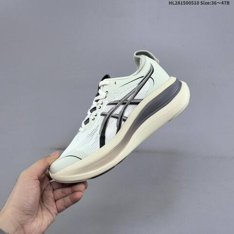 Asics Gel Nimbus 28 Off White Black Grey EU 36 47 Running Shoe EU 36-47 Running Sneakers - Unisex (BS-68851)
