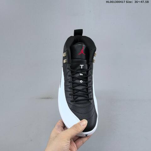 Jordan Air Jordan 12 Retro Playoffs Black White Varsity Red EU 36-47 5 Basketball - Unisex (BS-66161)