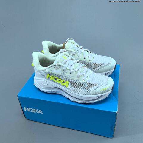 HOKA Challenger 8 Light Green Off White Dark Green Yellow EU 36-47 Running Shoe Running Sneakers - Unisex (BS-69381)