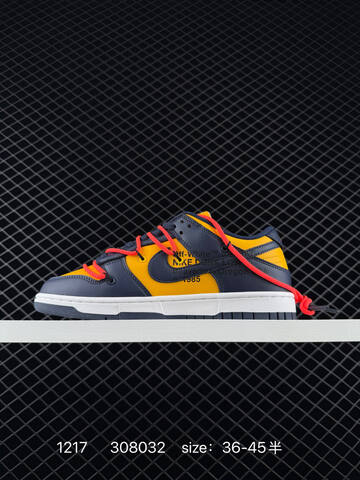 Nike SB Dunk Low x Off-White Green White Orange EU 36-45 Skate - Unisex (BS-73650)