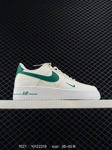 Nike Air Force 1 Low 07 White Gray With Blue Iridescent And Green Accent Colorways 36-45 Casual - Unisex (BS-74526)