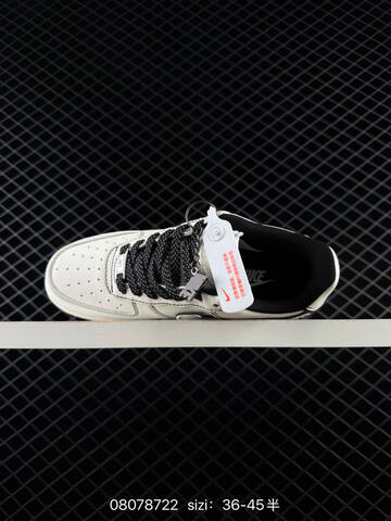 Nike Air Force 1 07 Off White Black EU 36-45 Lifestyle - Unisex (BS-69896)