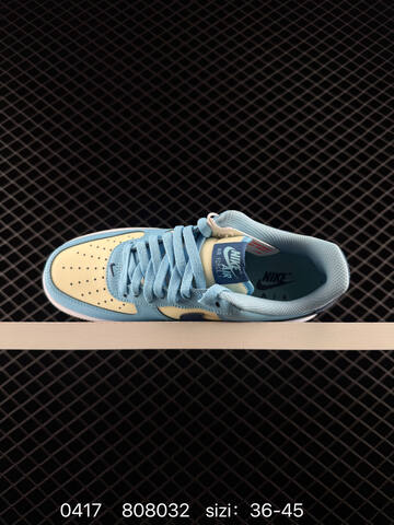 Nike Air Force 1 07 Light Blue Pale Cream Navy Blue White EU 36-45 Lifestyle - Unisex (BS-72043)