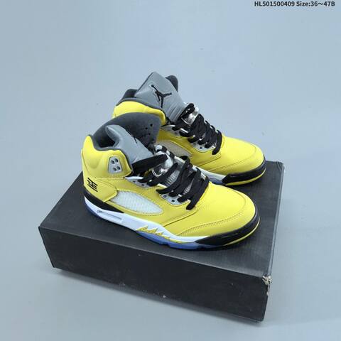 Air Jordan 5 Retro Yellow Multi Replica AIR JORDAN 5 Aj5 5 Replica Tokyo 23 Lifestyle (BS-66264)