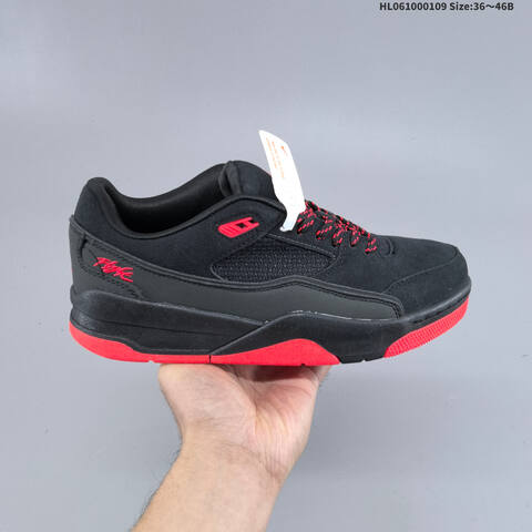 Jordan Flight Court Black Red 36 46B Basketball - Women's (BS-67038)