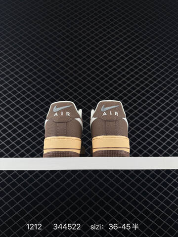 Nike Air Force 1 07 Low Brown Cream White EU 36-45 Lifestyle - Unisex (BS-73739)