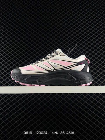 HOKA ONE ONE Mafate Speed 2 Low White Black Pink EU 36-45 Trail Shoe Trail Running Sneakers - Unisex (BS-86196)
