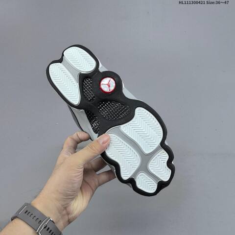 Jordan Air Jordan 13 White Gray Black 36 47 Basketball - Unisex (BS-66098)