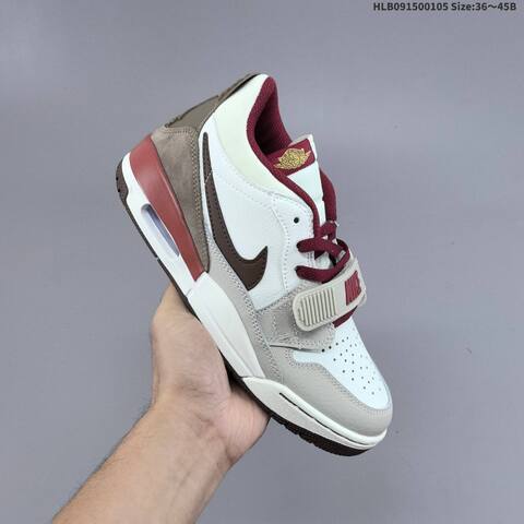 Jordan Legacy 312 Low White Beige Burgundy Brown EU 36-45 Lifestyle - Unisex (BS-67091)
