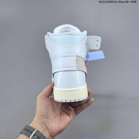 Jordan Off-White x Air Jordan 1 Retro High OG White EU 36-46 Basketball - Unisex (BS-65996)