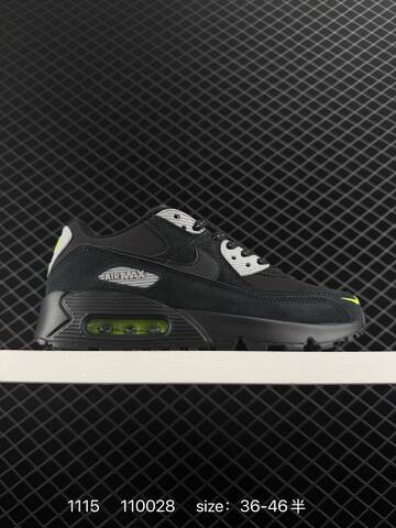Nike Air Max 90 Black White Volt White Grey Burgundy Black White Black Blue Navy Orange Yellow EU 36-46 5 Lifestyle - Unisex (BS-74190)