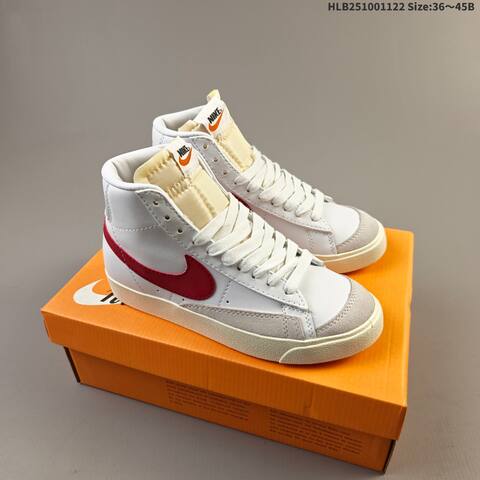 Nike Blazer Mid 77 White Black Red Beige Gray EU 36-45 Skate Shoe - Unisex BS-63249