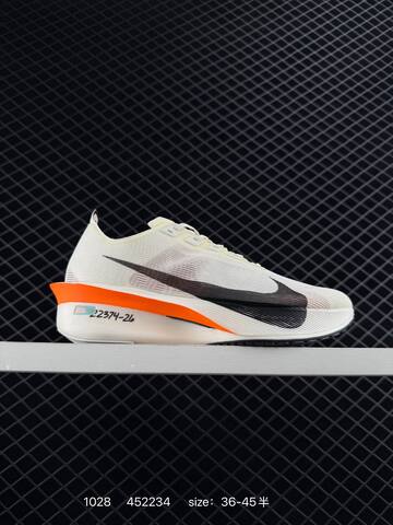 Nike ZoomX Vaporfly NEXT 4 White Black Orange EU 36-45 5 Running - Unisex (BS-74519)