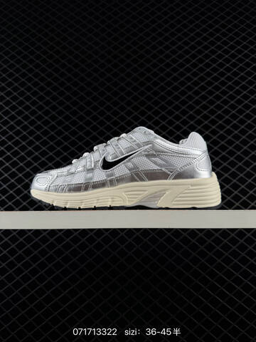 Nike P-6000 Silver White Cream Black EU 36-45 Running - Unisex (BS-70200)
