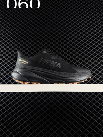 HOKA ONE ONE Challenger ATR 6 GTX Black Dark Grey Trail Shoe Trail Running Sneakers (BS-86211)