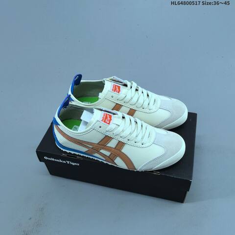 Onitsuka Tiger Mexico 66 Cream Brown Green Blue EU 36-45 Sneaker Casual Sneakers - Unisex BS-68833
